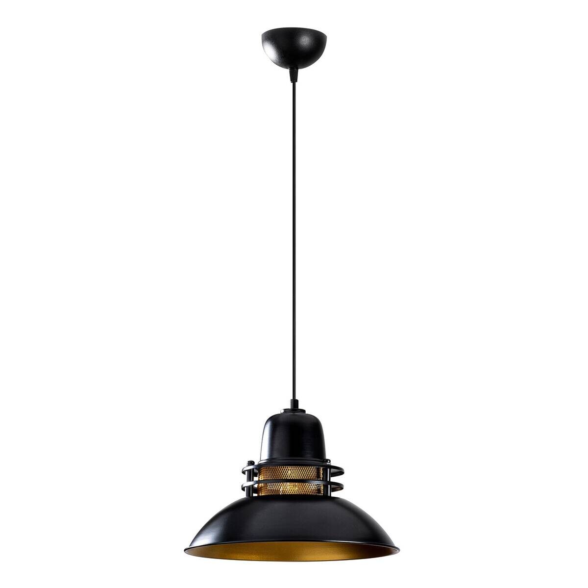 Opviq Pendelleuchte Berceste schwarz B/H/T/L/D: ca. 34x123x34x34x34 cm E27 1 Brennstellen