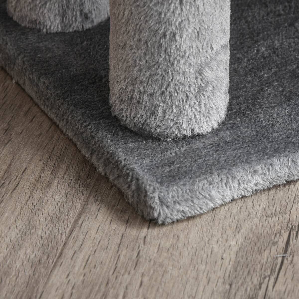 PawHut Haustiertreppe grau Polyester B/H/L: ca. 40x48x45 cm