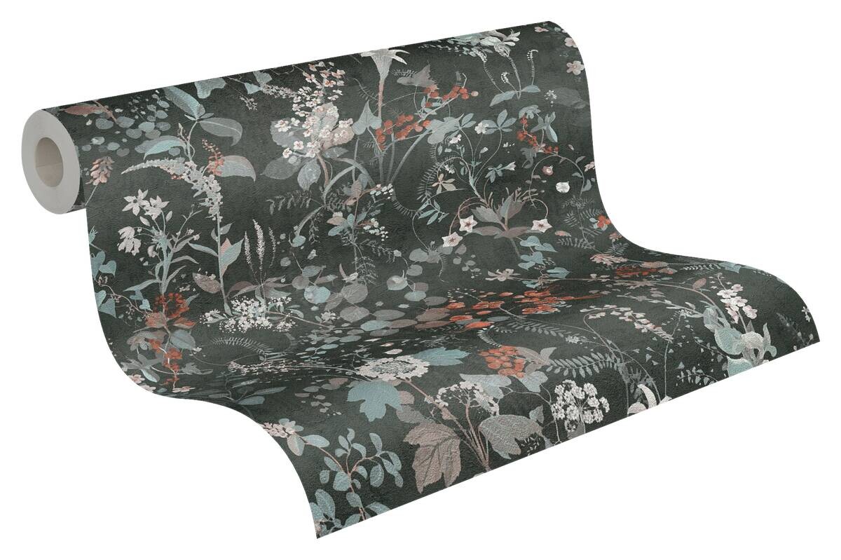 A.S.Creation Vliestapete schwarz orange türkis B/H/D: ca. 53x1005x9 cm