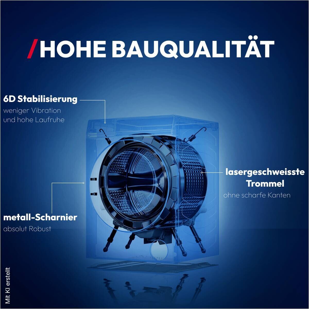 Hoover Waschtrockner HGWDQ485SB8-84 EEK: A/D Spektrum: A bis G Waschen: 8 Trocknen: 5 weiß B/H/T: ca. 59,5x85x53,3 cm