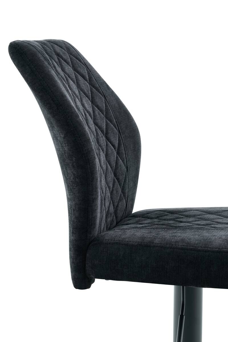 Barhocker Babsi schwarz Microfaser B/H/T: ca. 44x99x57 cm