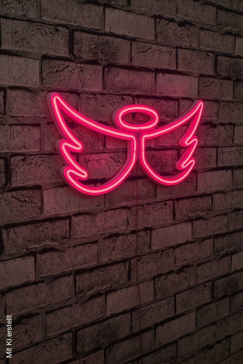 Opviq LED-Wandleuchte rosa PVC B/H/T/L: ca. 52x23x2x52 cm