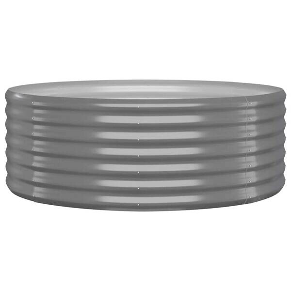 Hochbeet grau Stahl B/H/L: ca. 100x36x100 cm