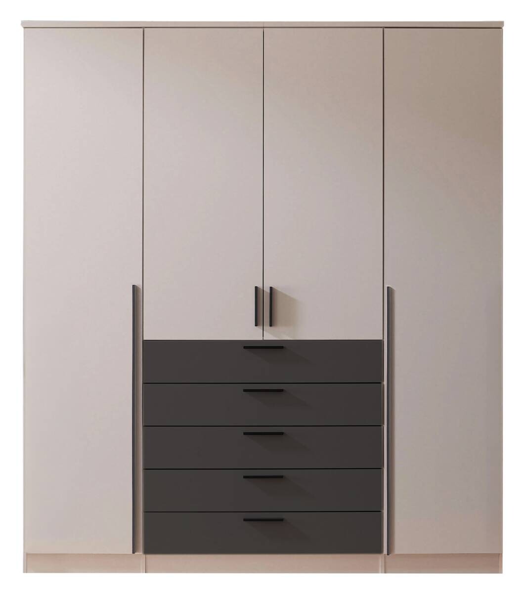 Drehtürenschrank Arnis Kaschmir B/H/T: ca. 181x210x52 cm