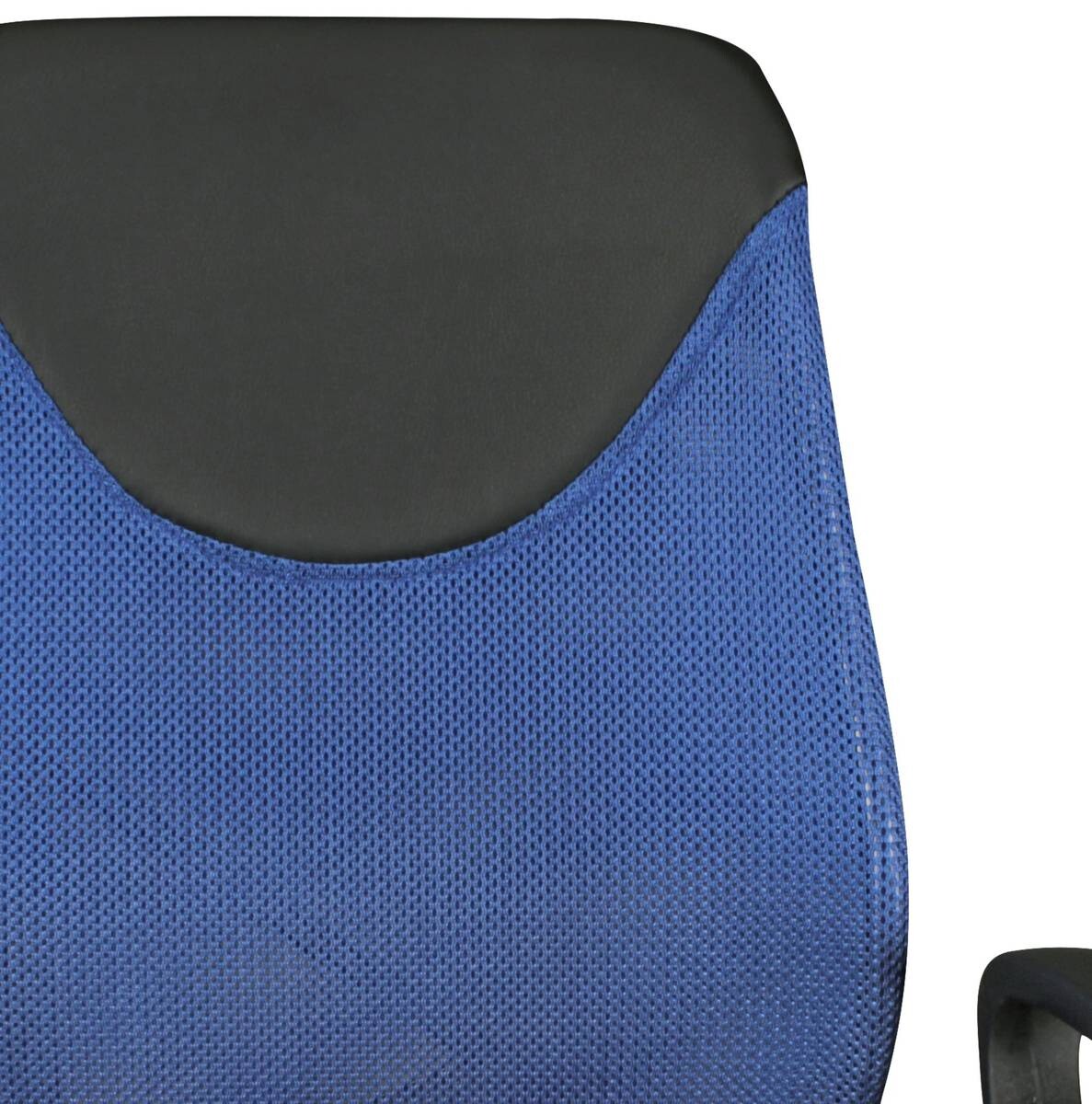 Drehstuhl blau Stoff