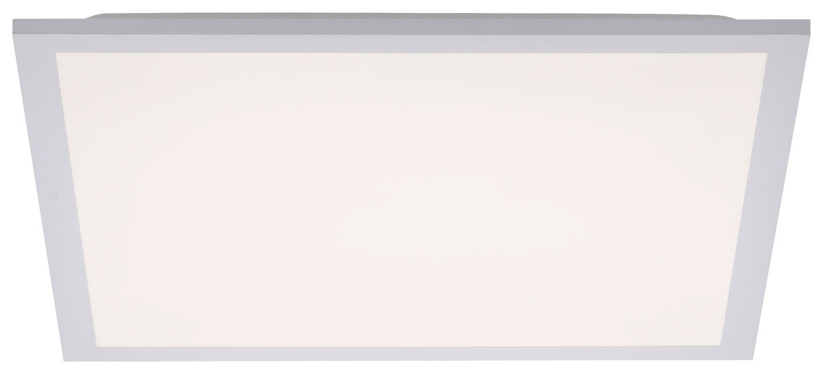 Just Light Deckenleuchte 12201-16 Flat weiß Kunststoff B/H/L: ca. 45x6x45 cm 1 Brennstellen