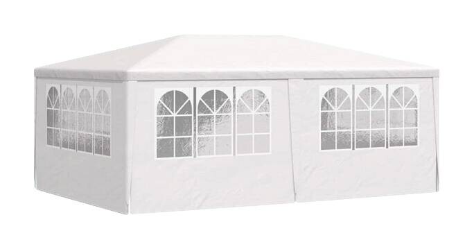 vidaXL Pavillon weiß Stahl B/H/L: ca. 600x270x400 cm