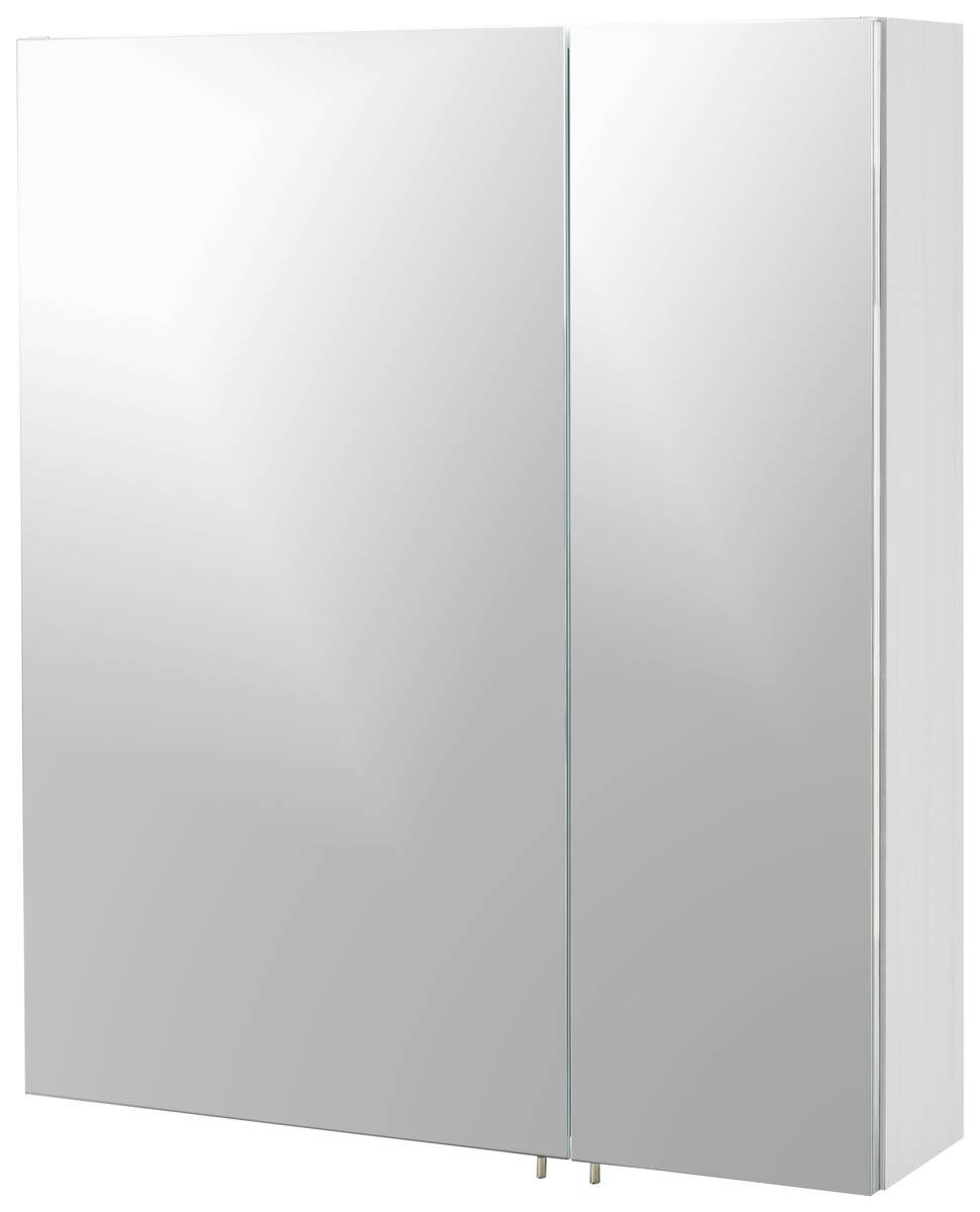 Spiegelschrank Lorenz weiß glanz B/H/T: ca. 60x70,7x16 cm