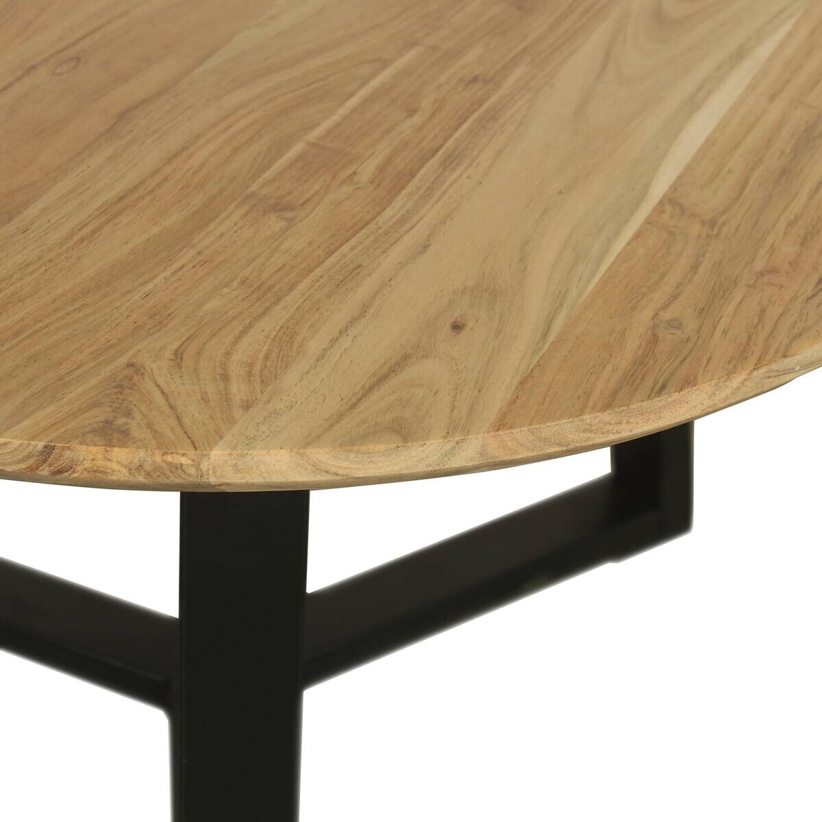 byLIVING Couchtisch CROSS Akazie Metall H/D: ca. 46x75 cm