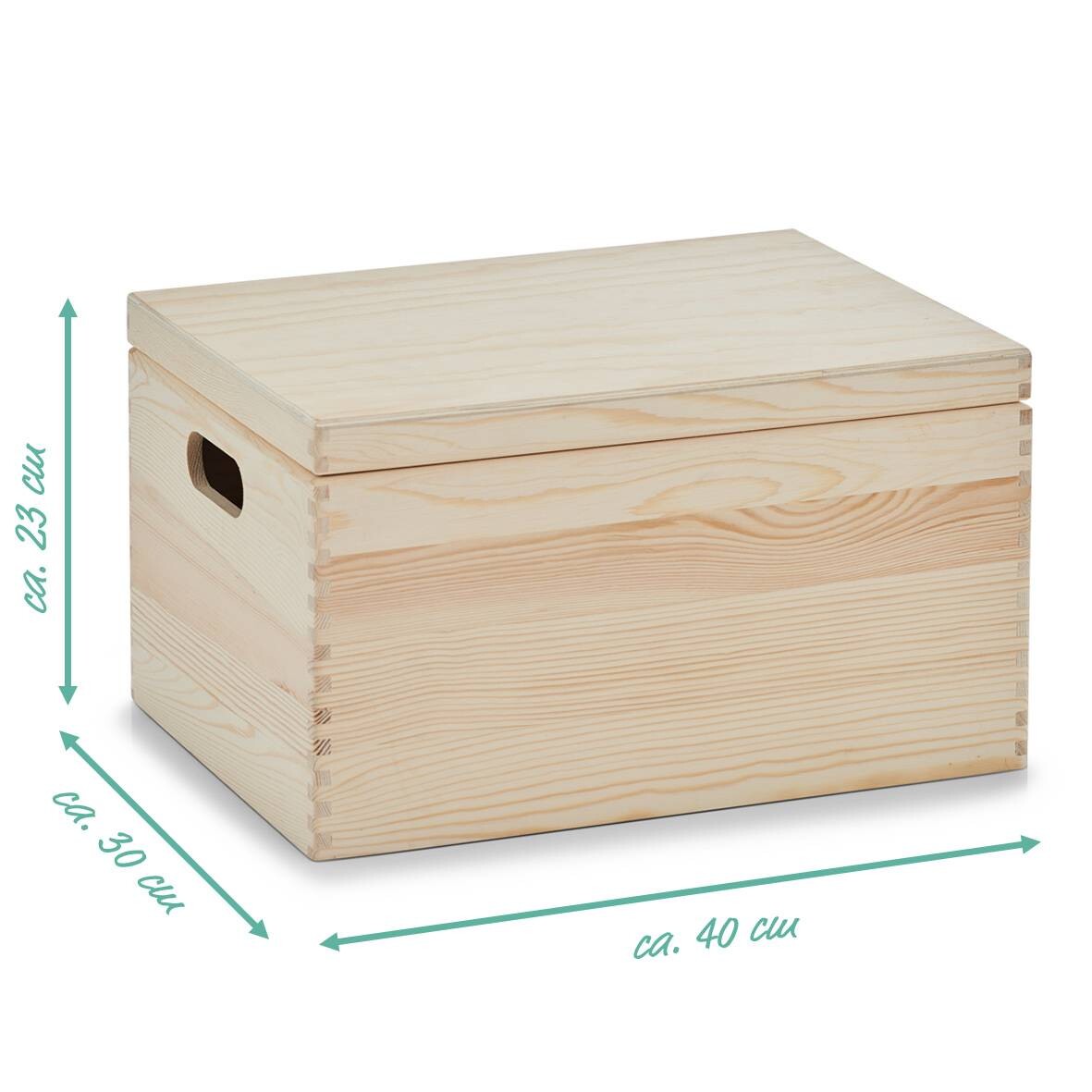 Zeller Allzweckkiste natur Holz B/H/L: ca. 30x23x40 cm