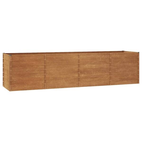 Hochbeet braun Stahl B/H/L: ca. 80x77x320 cm