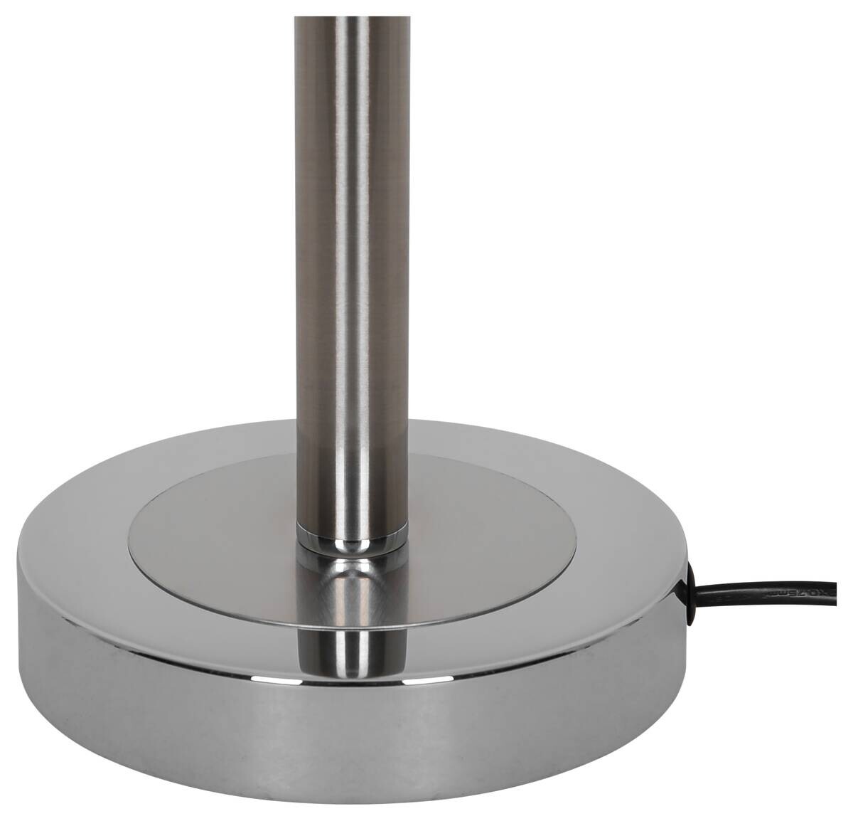 POCOline Tischleuchte Jovan Chrom Glas Metall H/D: ca. 43x29 cm E14 1 Brennstellen