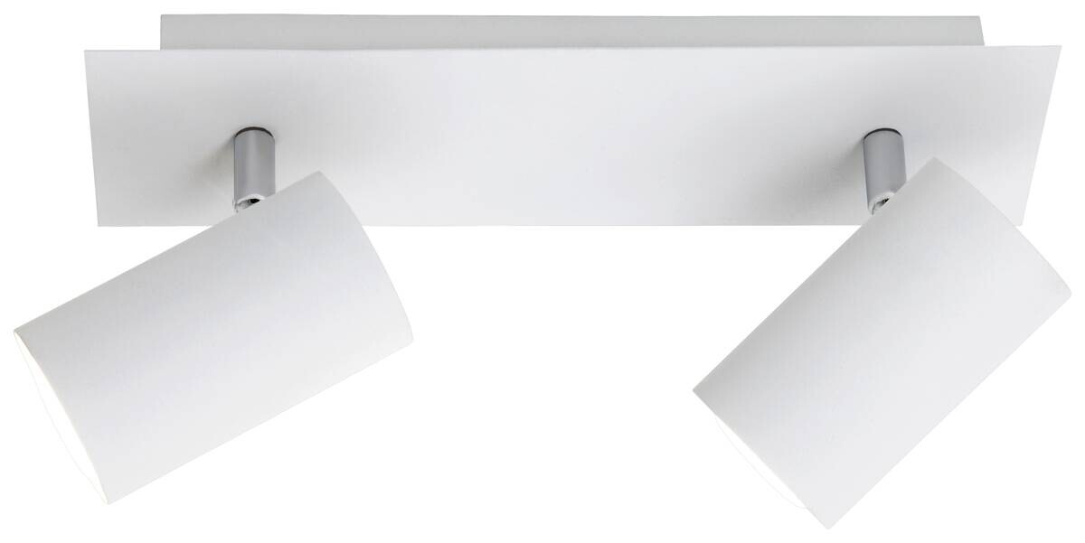 Reality Spotbalken Marley weiß Metall B/H/T: ca. 30x15x9 cm GU10 2 Brennstellen