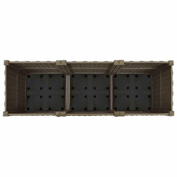 Hochbeet braun Polypropylen B/H/L: ca. 40x38x120 cm
