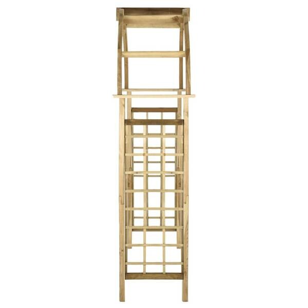 Gartenbogen braun H/T/L: ca. 215x58x130 cm