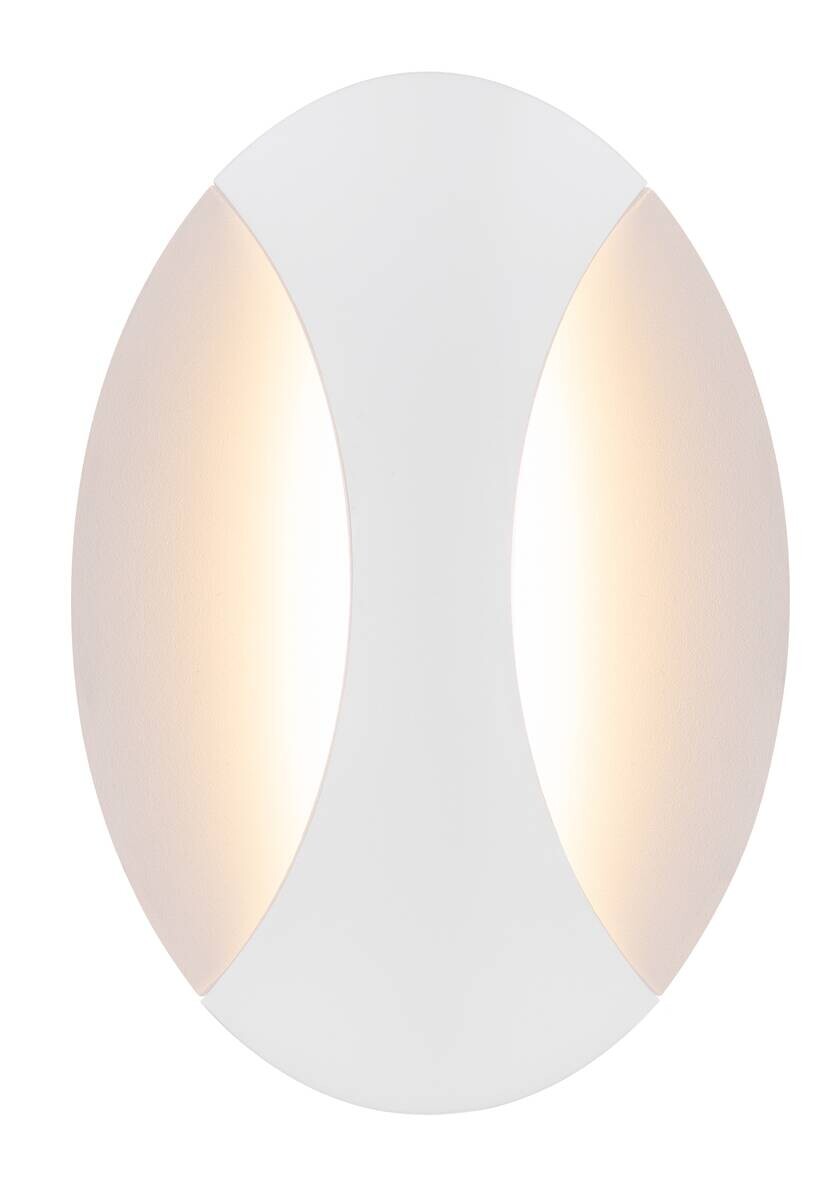 GLOBO LED-Wandleuchte weiß Metall B/H: ca. 21x15 cm 1 Brennstellen