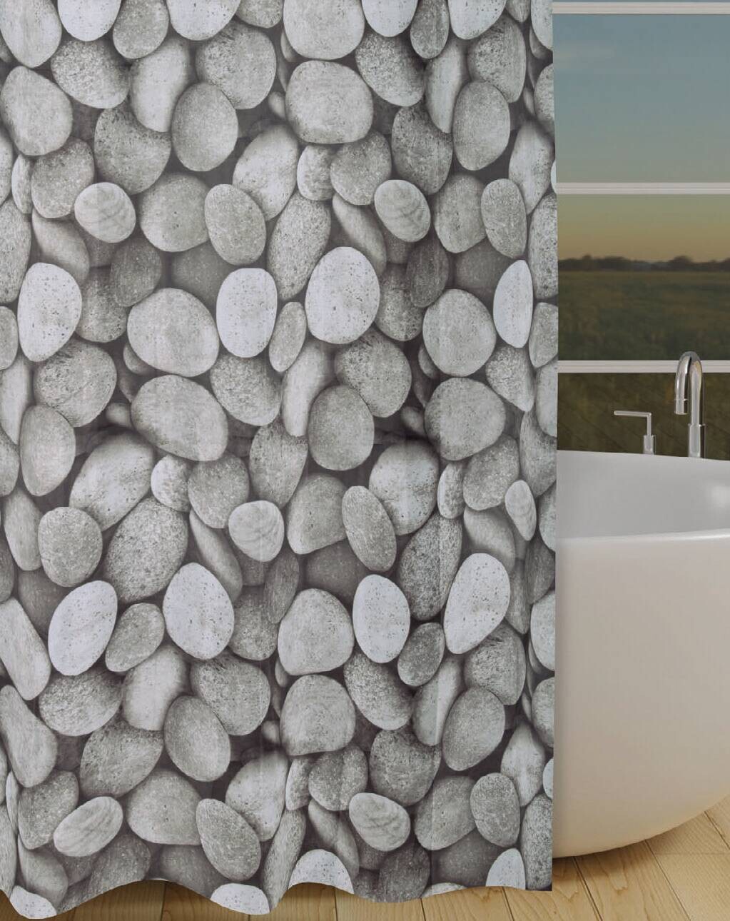 Acus Duschvorhang Stone Polyester B/L: ca. 180x200 cm