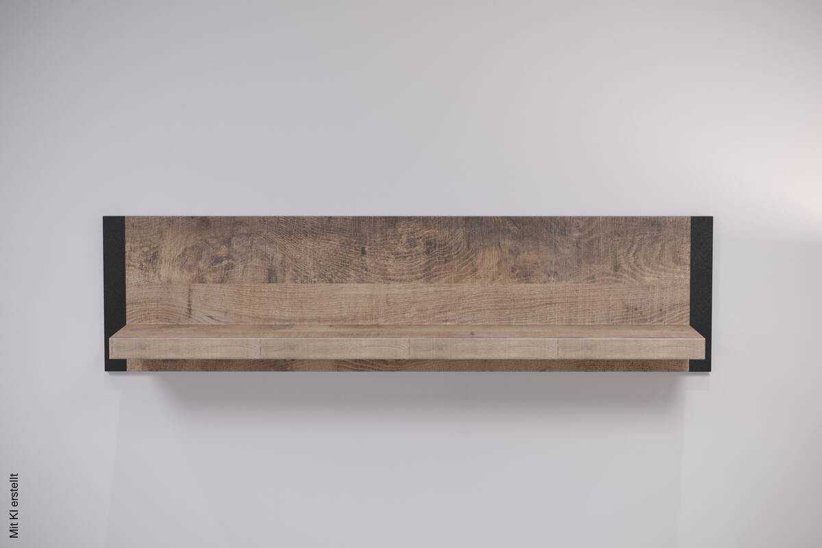 Wandboard Emile Eiche Tabak Nachbildung B/H/T: ca. 110x28x23 cm