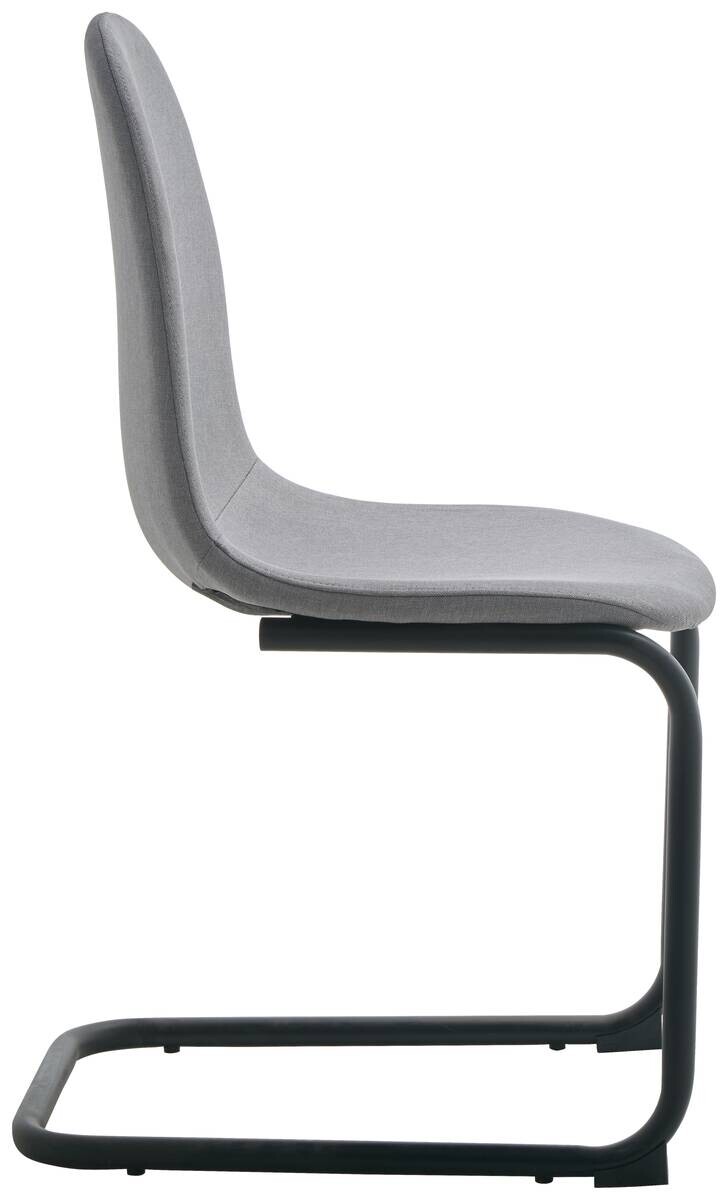 Schwingstuhl Leya grau Microfaser B/H/T: ca. 44x86x53 cm