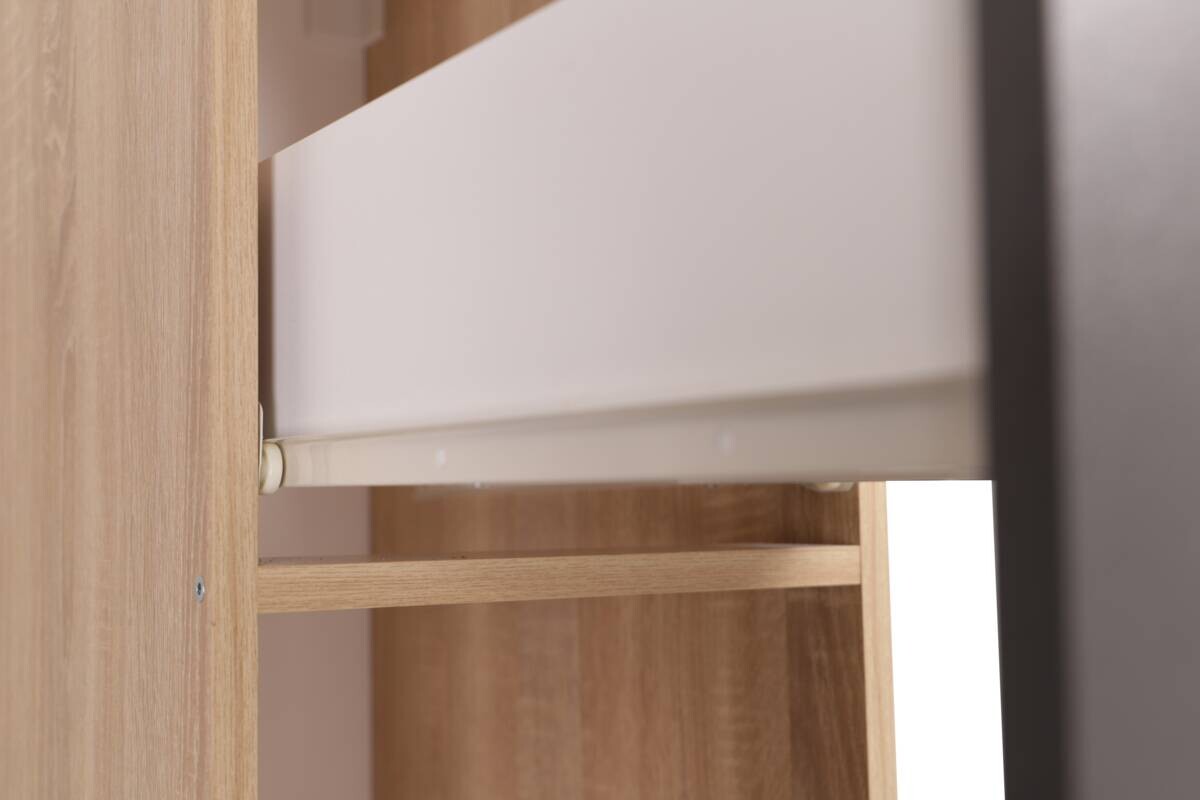 Apothekerschrank Merle grau B/H/T: ca. 30x145x60 cm