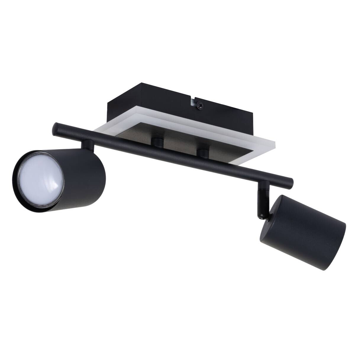 POCOline Spot Akshan schwarz Metall B/H: ca. 39x10 cm 2 Brennstellen