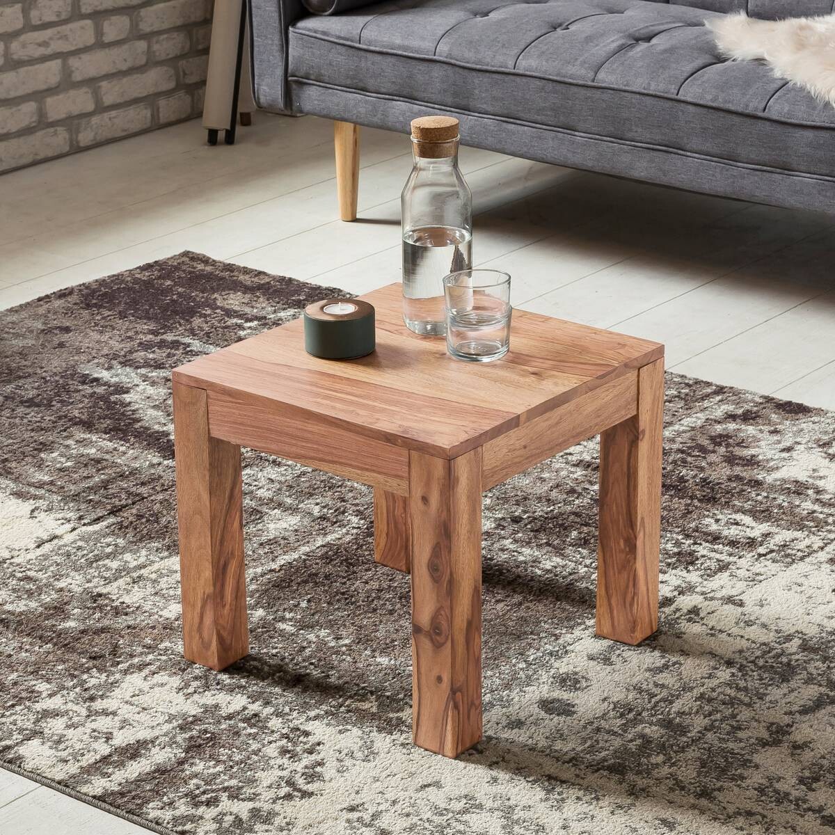 Couchtisch braun B/H/T: ca. 45x40x45 cm
