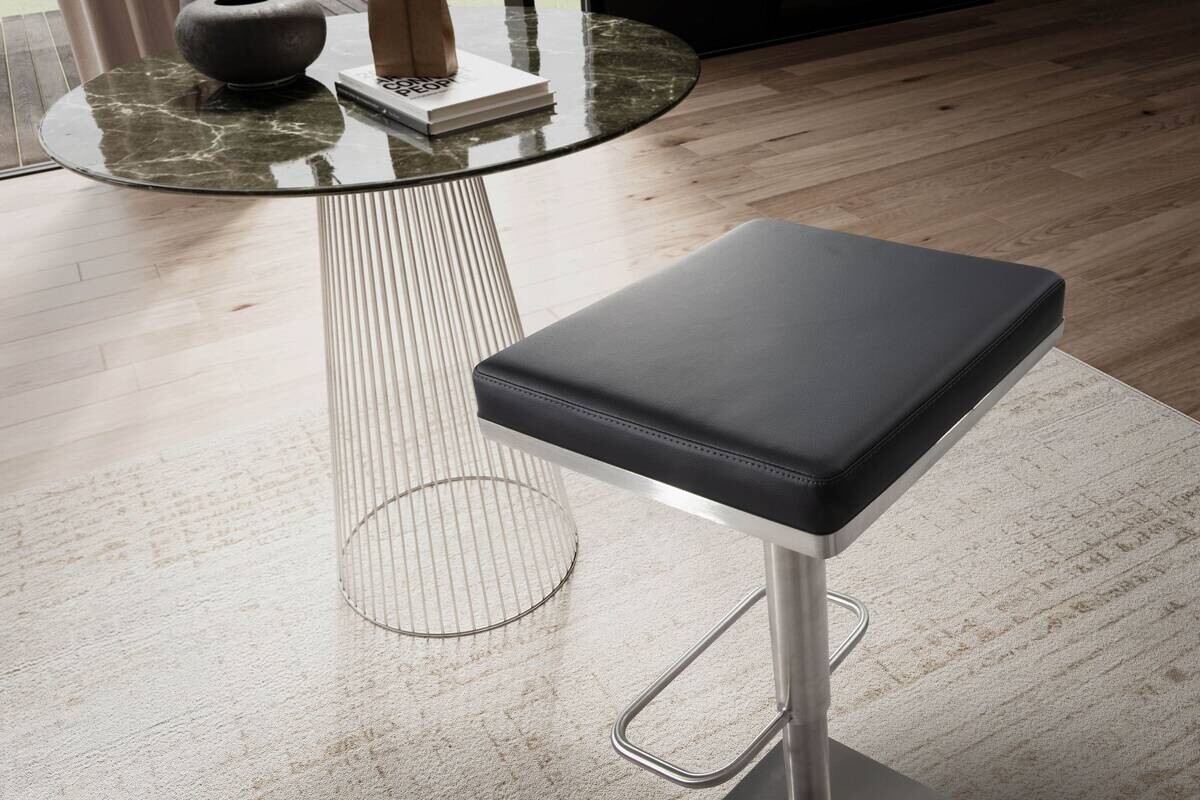 Barhocker schwarz B/H/T: ca. 37x82x37 cm