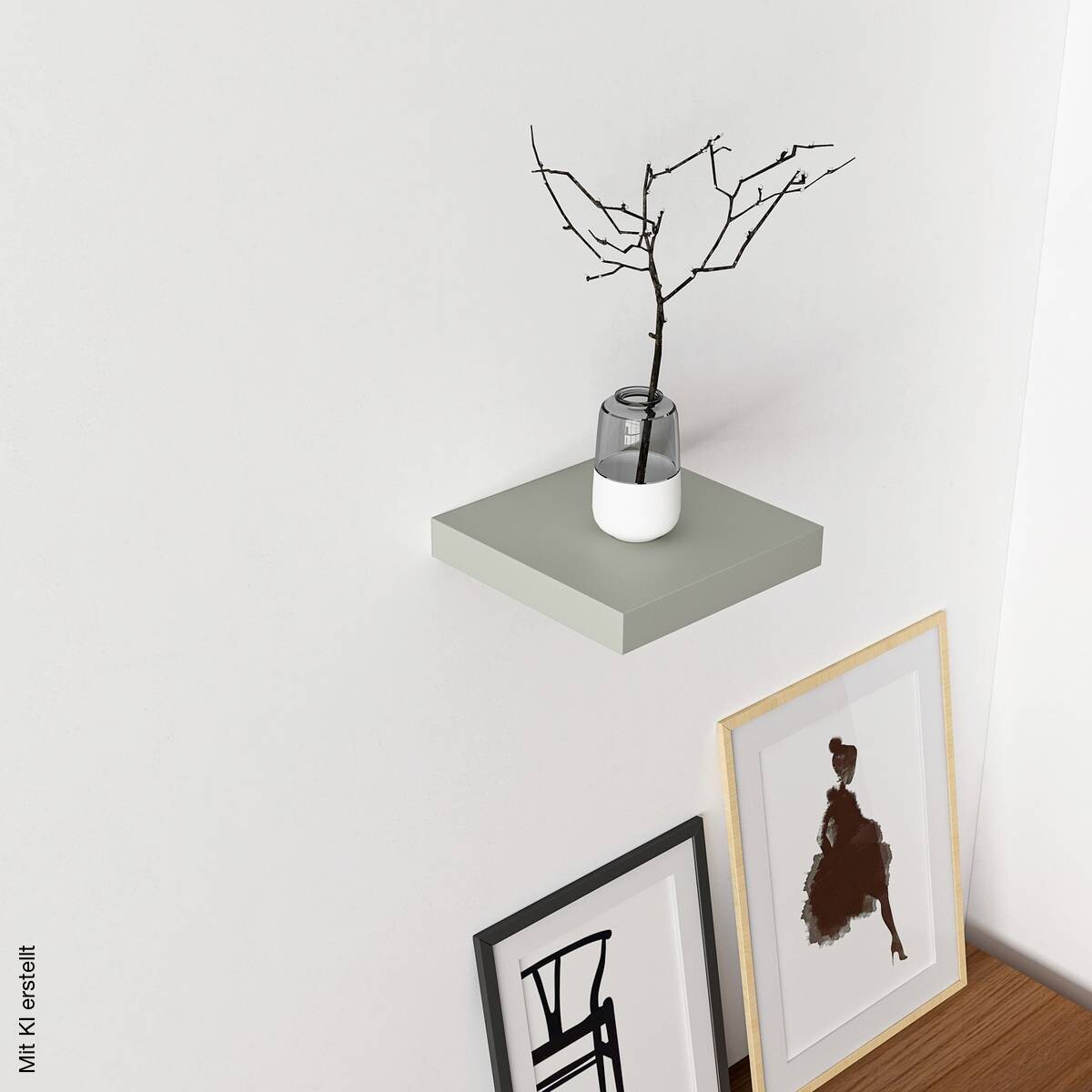 Wandboard Shelvy 23 salbei B/H/T: ca. 23x4x24 cm