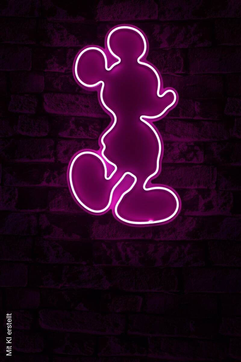 Opviq LED-Wandleuchte rosa PVC B/H/T/L: ca. 27x49x3x27 cm