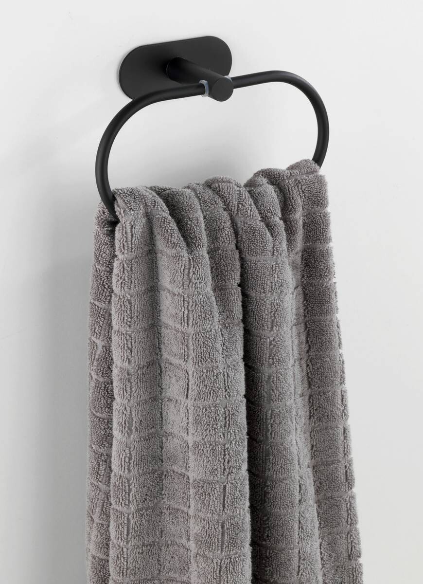 Turbo-Loc Handtuchring schwarz Edelstahl B/H/T: ca. 20,5x12,5x7,5 cm