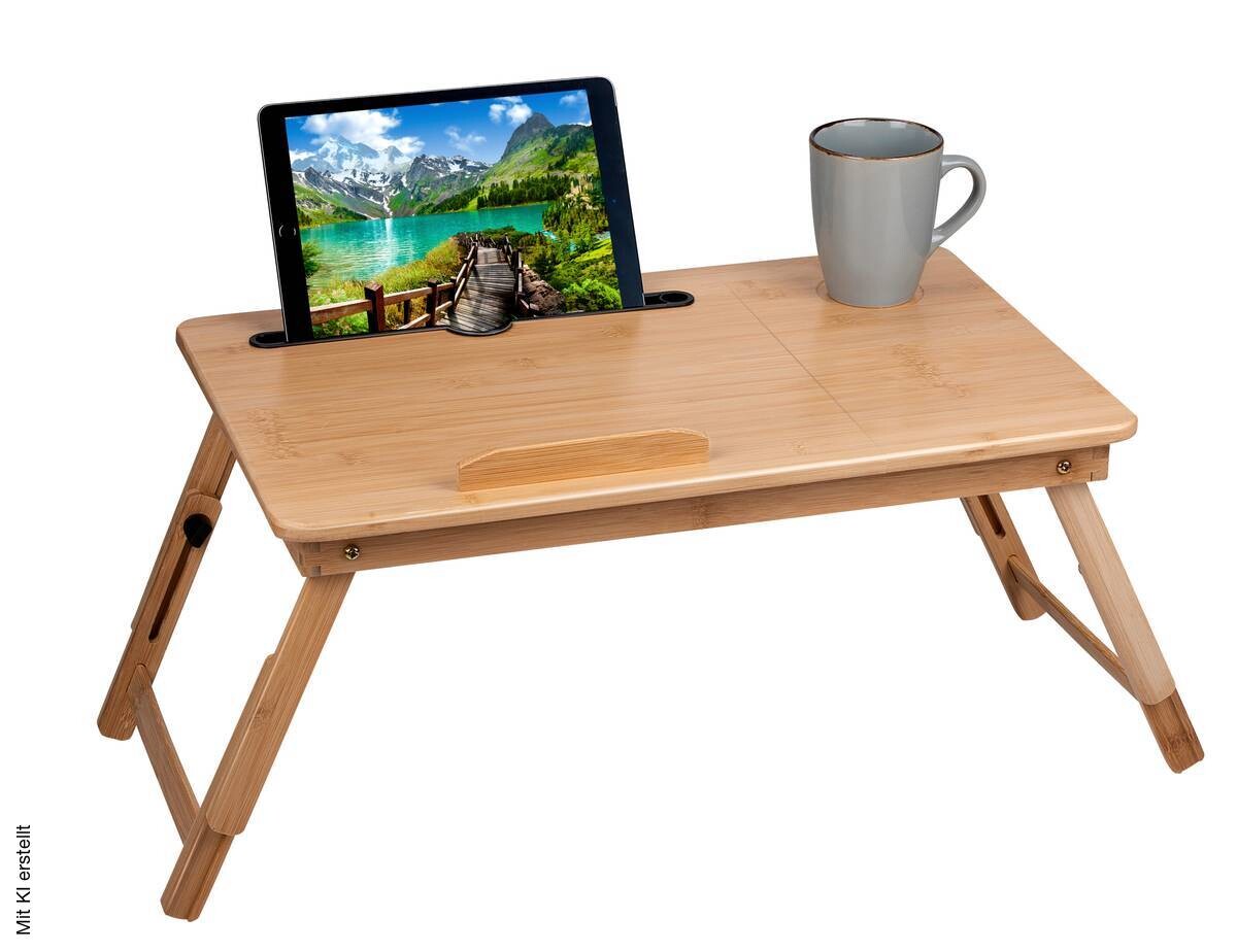Betttablett natur Bambus