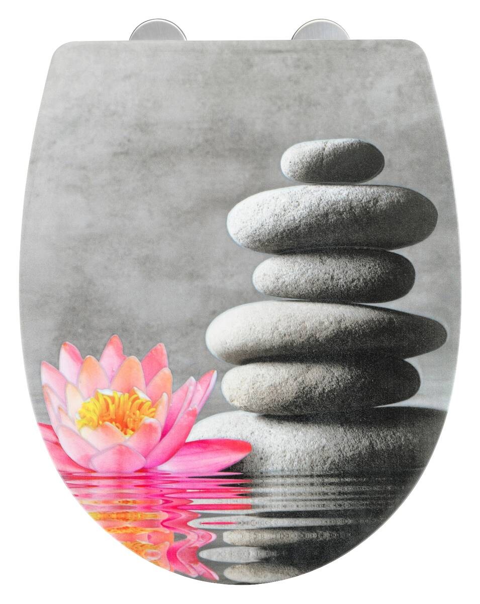 WENKO WC-Sitz Water Lily Thermoplast