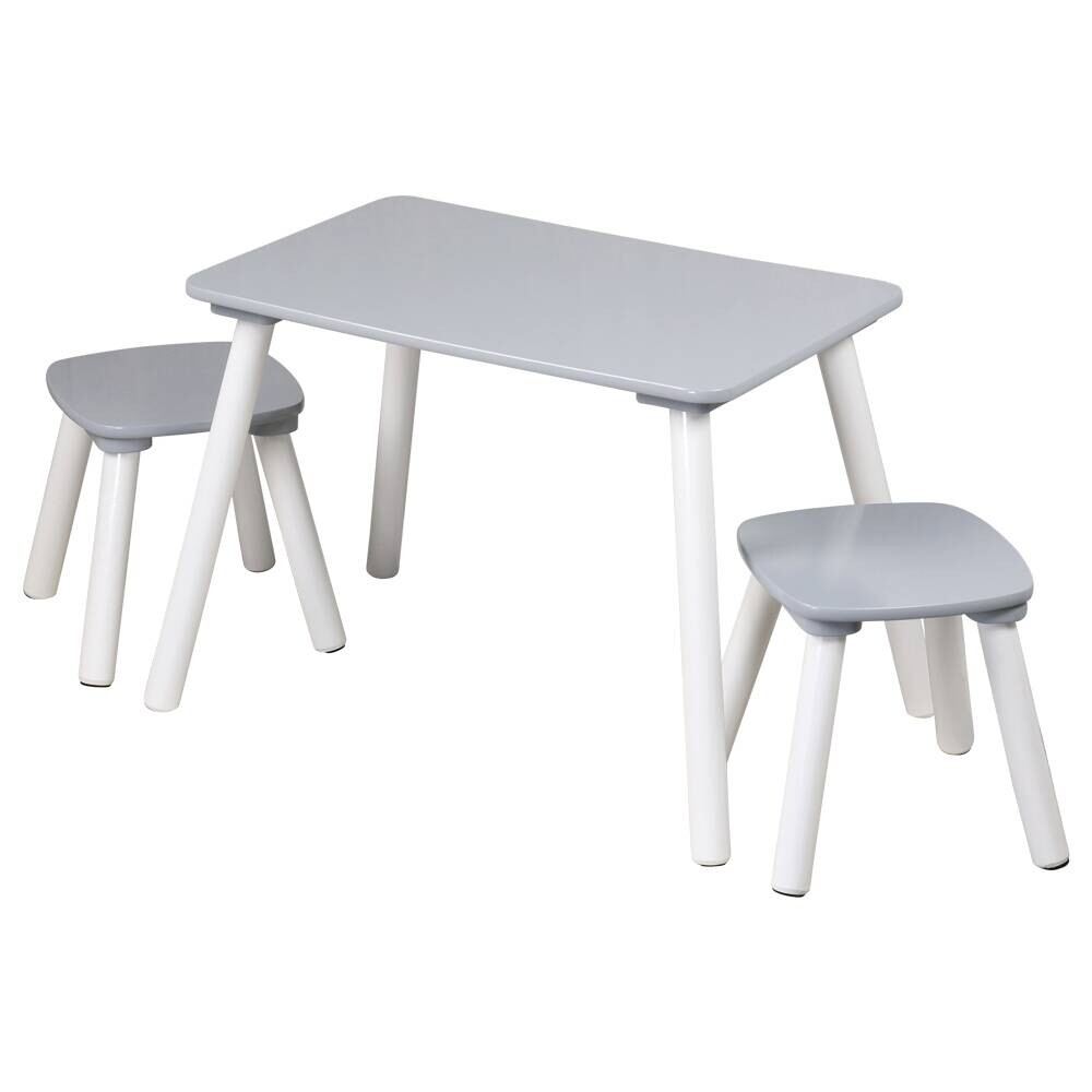 Kindertisch grau Holz B/H/L: ca. 38x43,5x58 cm