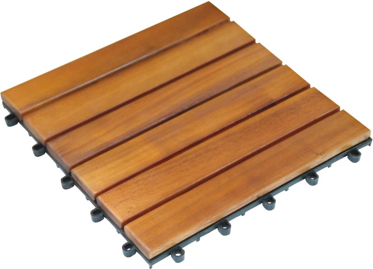 POCOline Terrassenfliese Akazie Akazie B/L: ca. 30x30 cm