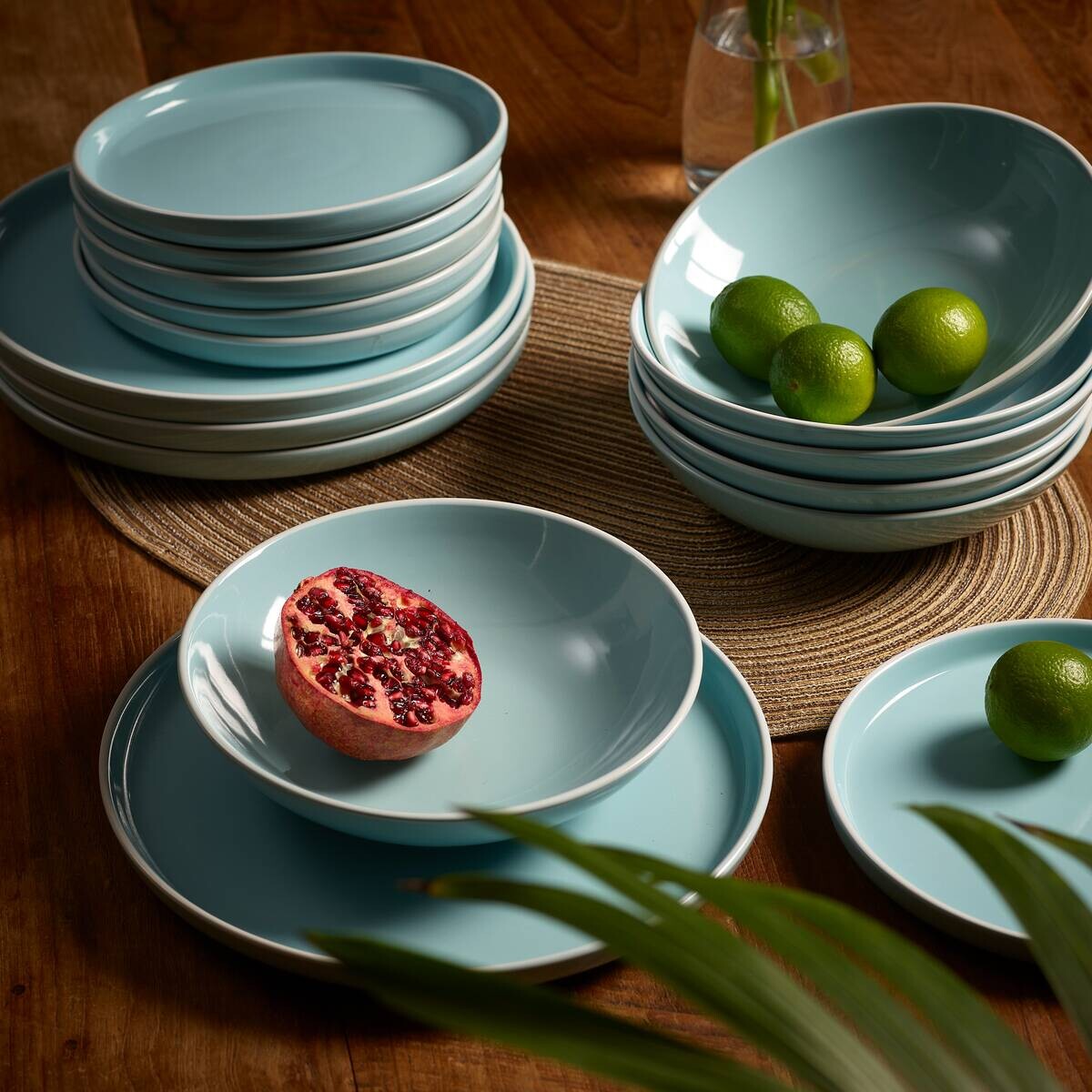 ECHTWERK Tafelservice Nerea mint Steingut 12 tlg.