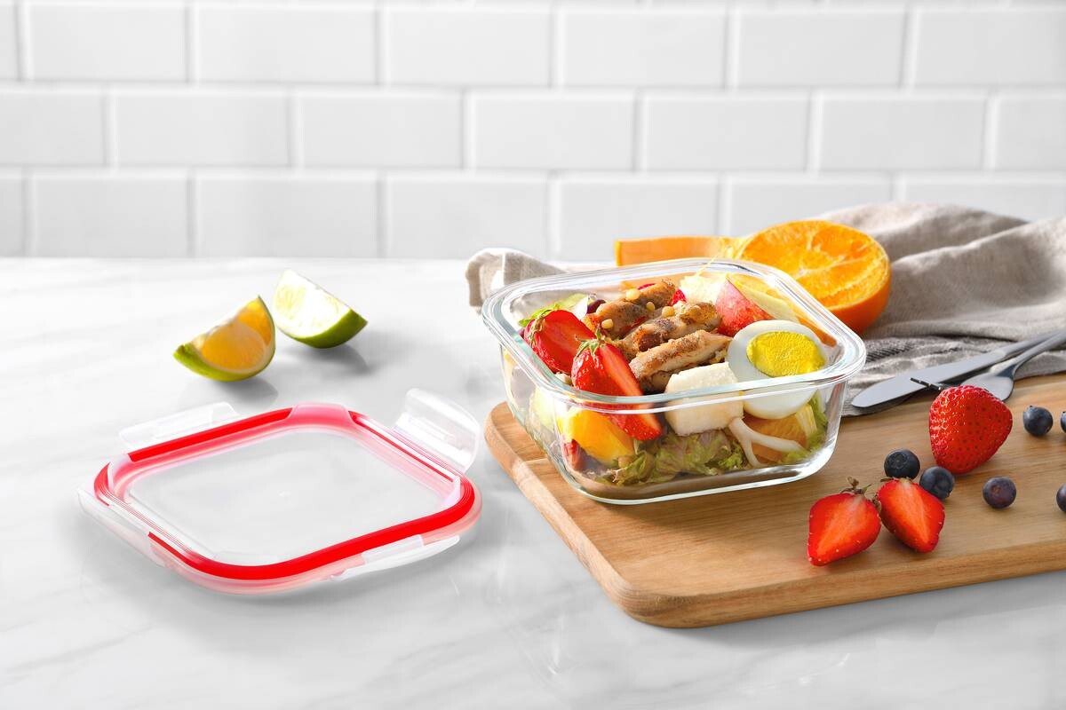 BERGNER Vorratsdosenset Go lovers rot