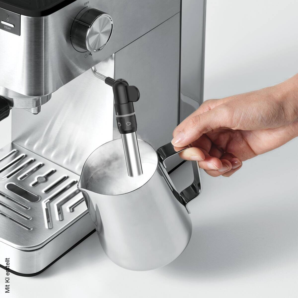 Polti Polti Espresso- und Cappuccinomaschine P10S silber Stahl B/H/T: ca. 13x30,5x30,5 cm