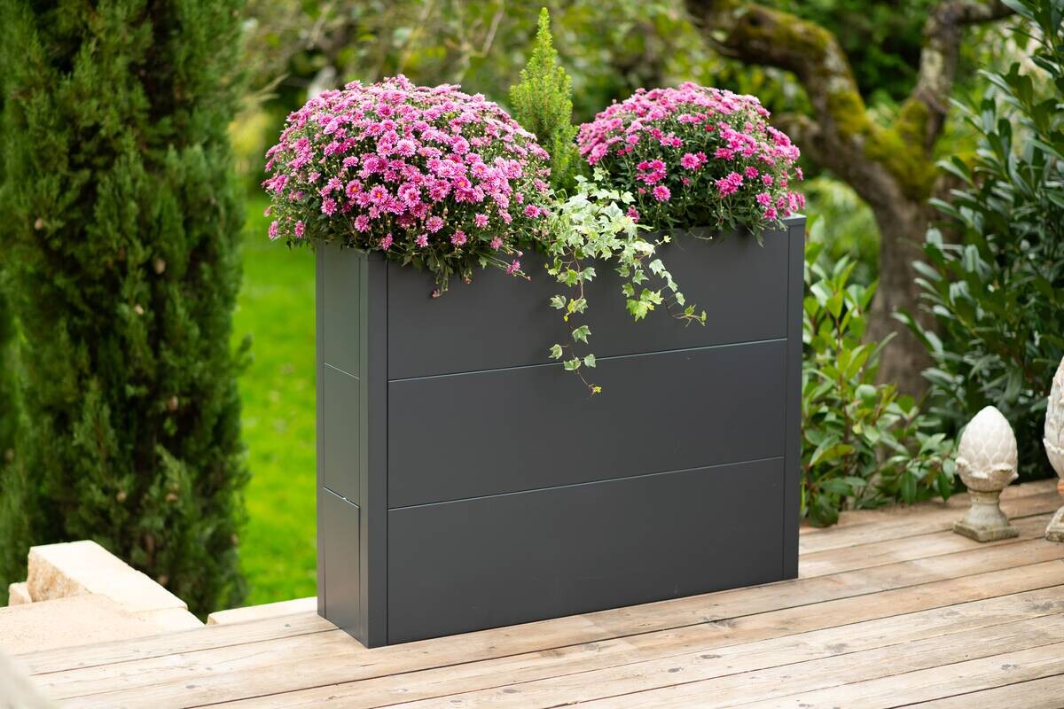 Westmann Pflanzkasten Talus anthrazit Metall B/H/T: ca. 100x77x25 cm
