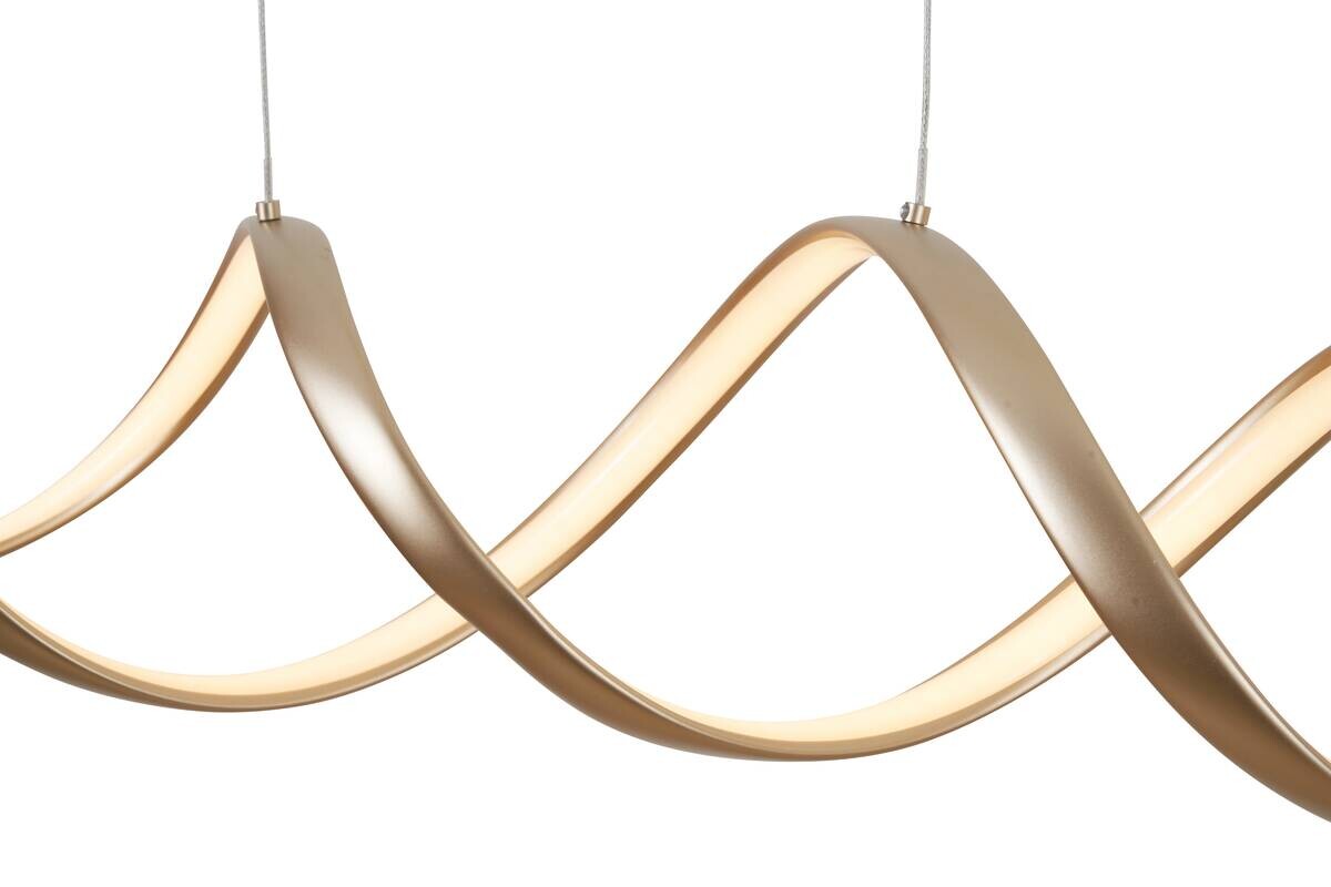 POCOline LED-Pendelleuchte Malte champagner Metall B/H/L: ca. 18x120x107 cm