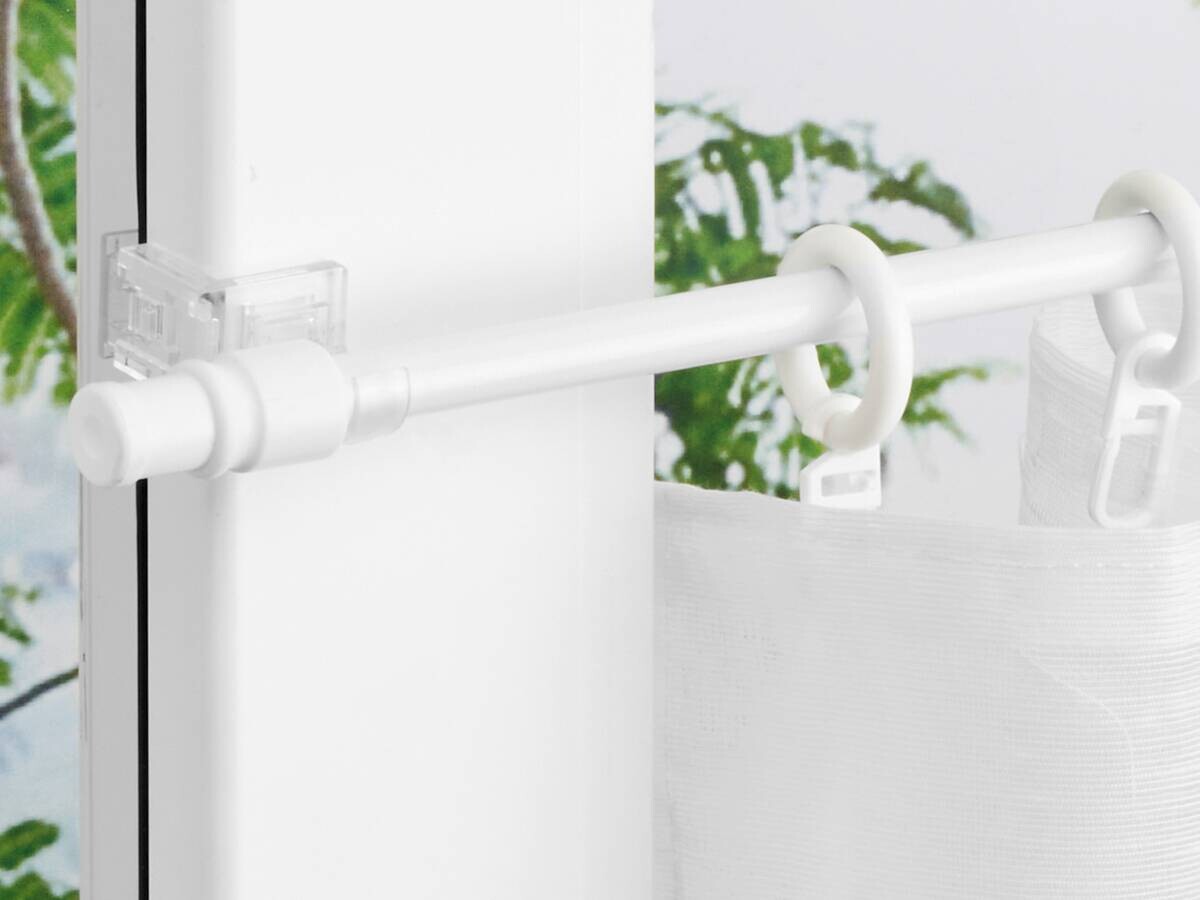 ondeco Bistrostange aura weiß Metall ausziehbar von ca. 55 bis 85 cm 1.0 Läufe
