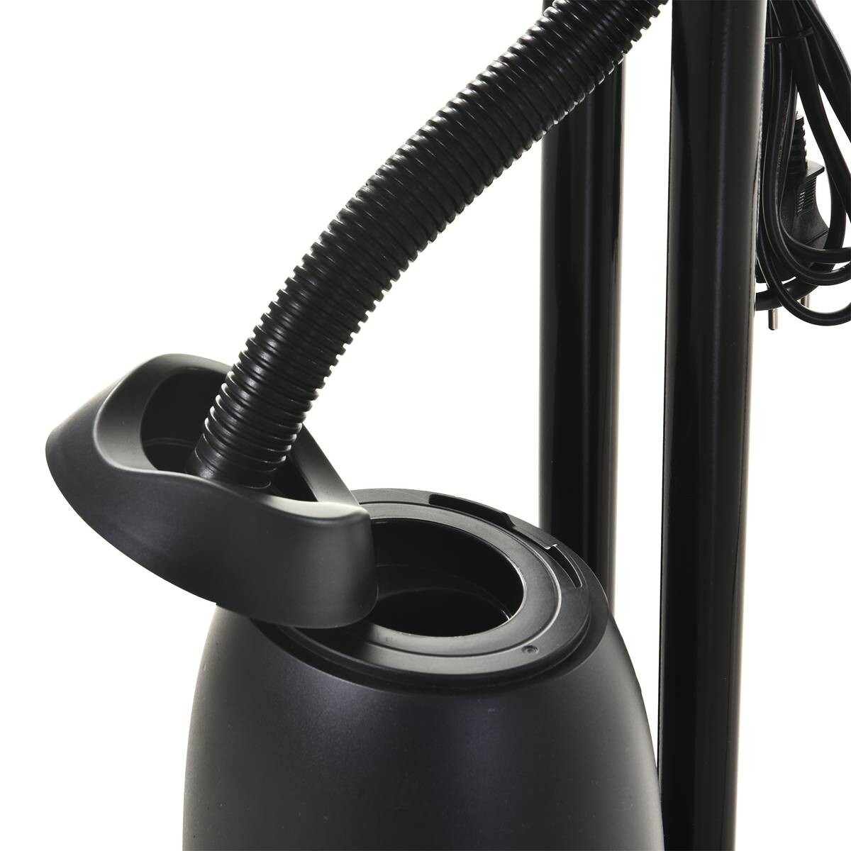 HOMCOM Standventilator mit Wasserzerstäuber schwarz Metall Kunststoff H/D: ca. 120x44 cm