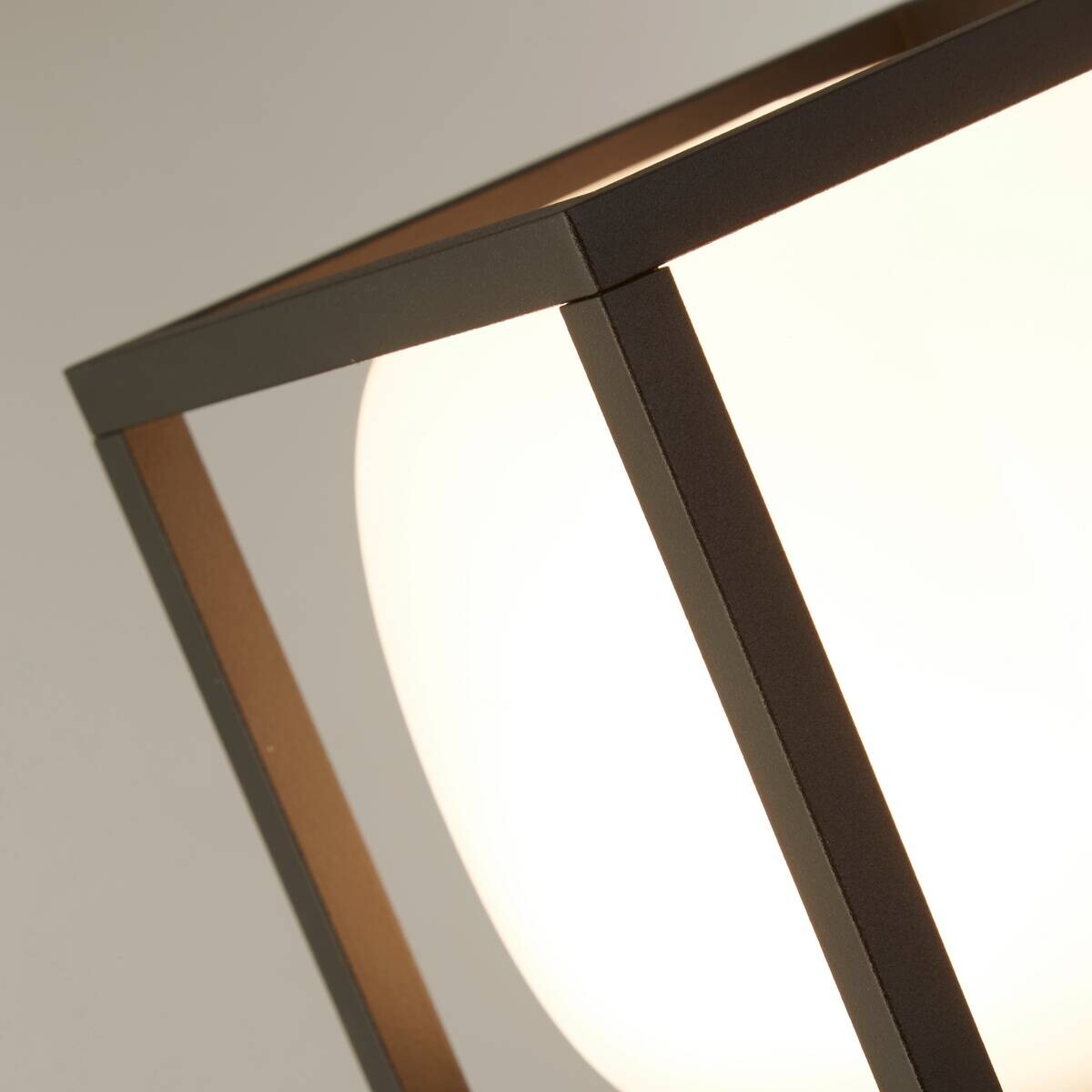 LED-Außenleuchte schwarz weiß klar B/H/L: ca. 15x65x15 cm