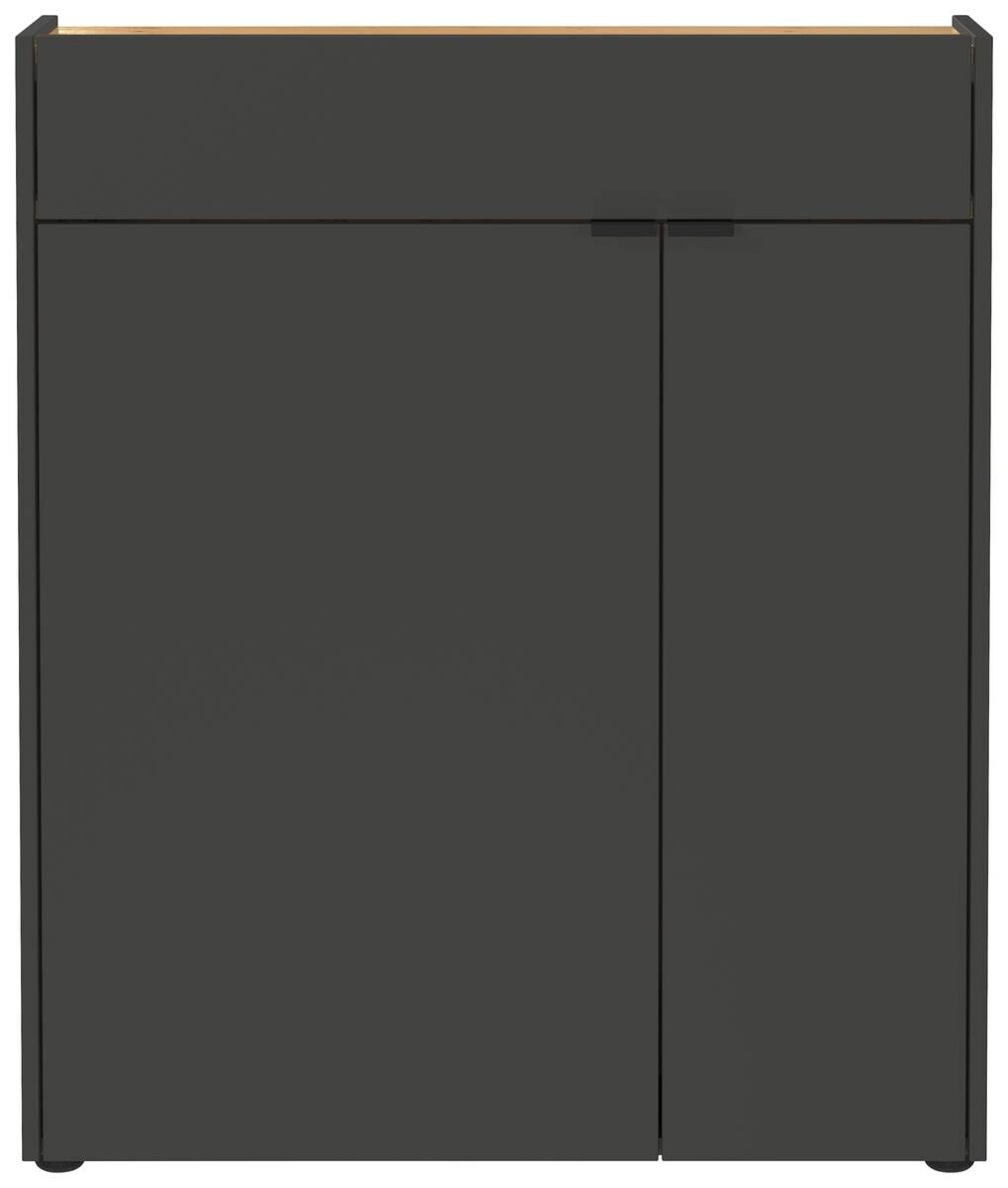 Garderobenset 9952-549 Eiche Navarra Nachbildung Graphit Optik B/H/T: ca. 82x200x22 cm