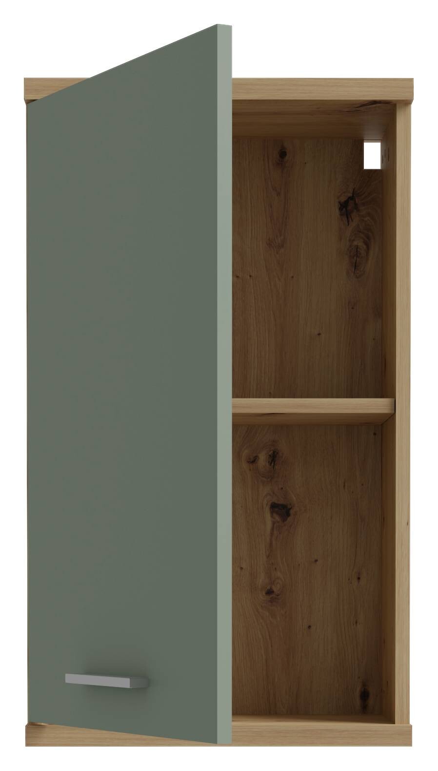 Hängeschrank Eiche Artisan Nachbildung salbei B/H/T: ca. 40x69x23 cm