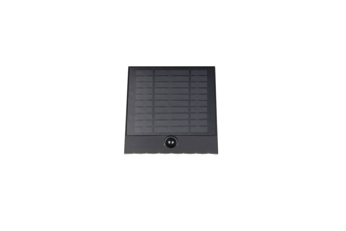 Solar-Wandleuchte schwarz B/H: ca. 16x15 cm