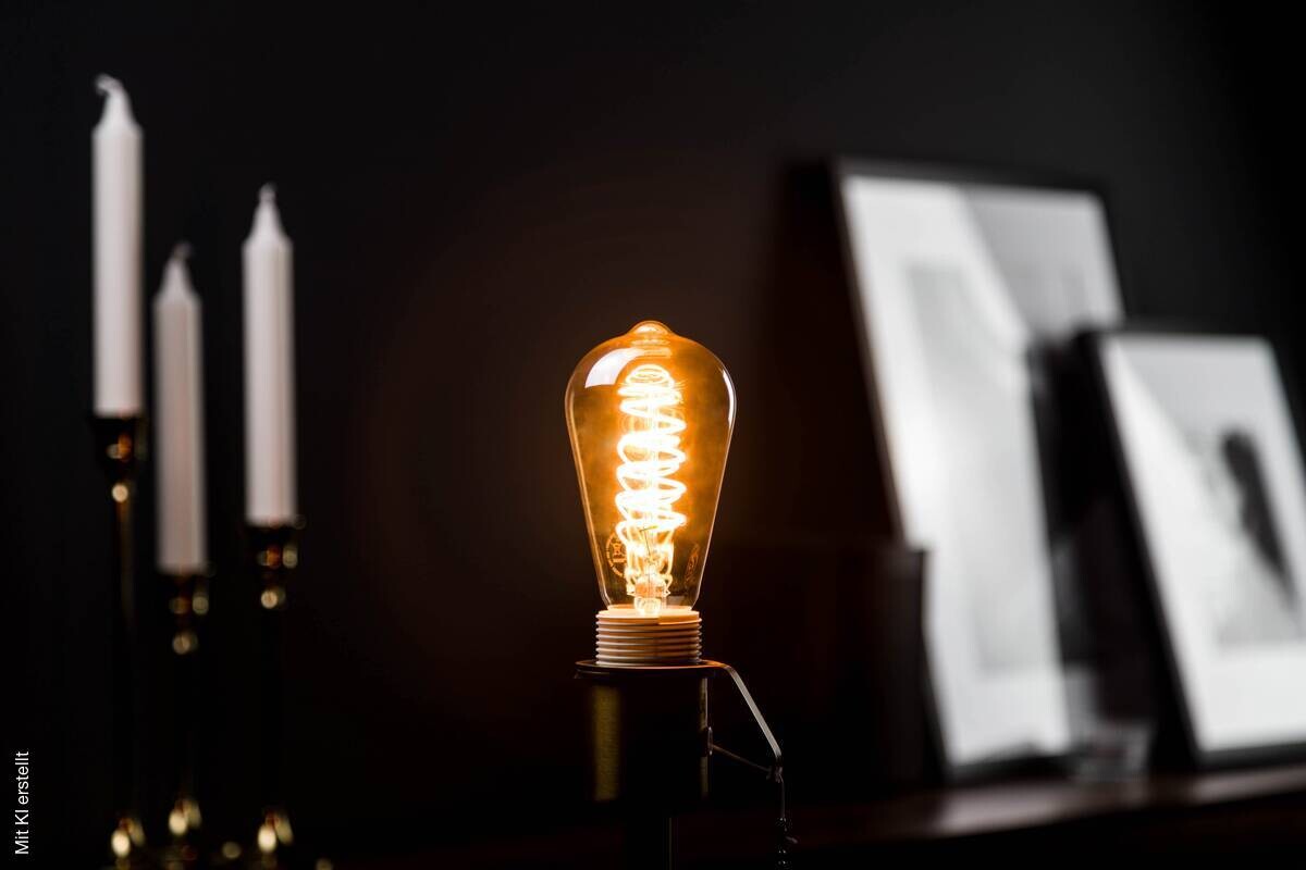 Blulaxa LED-Leuchtmittel Edison Filamentlampe Vintage 48942 E27