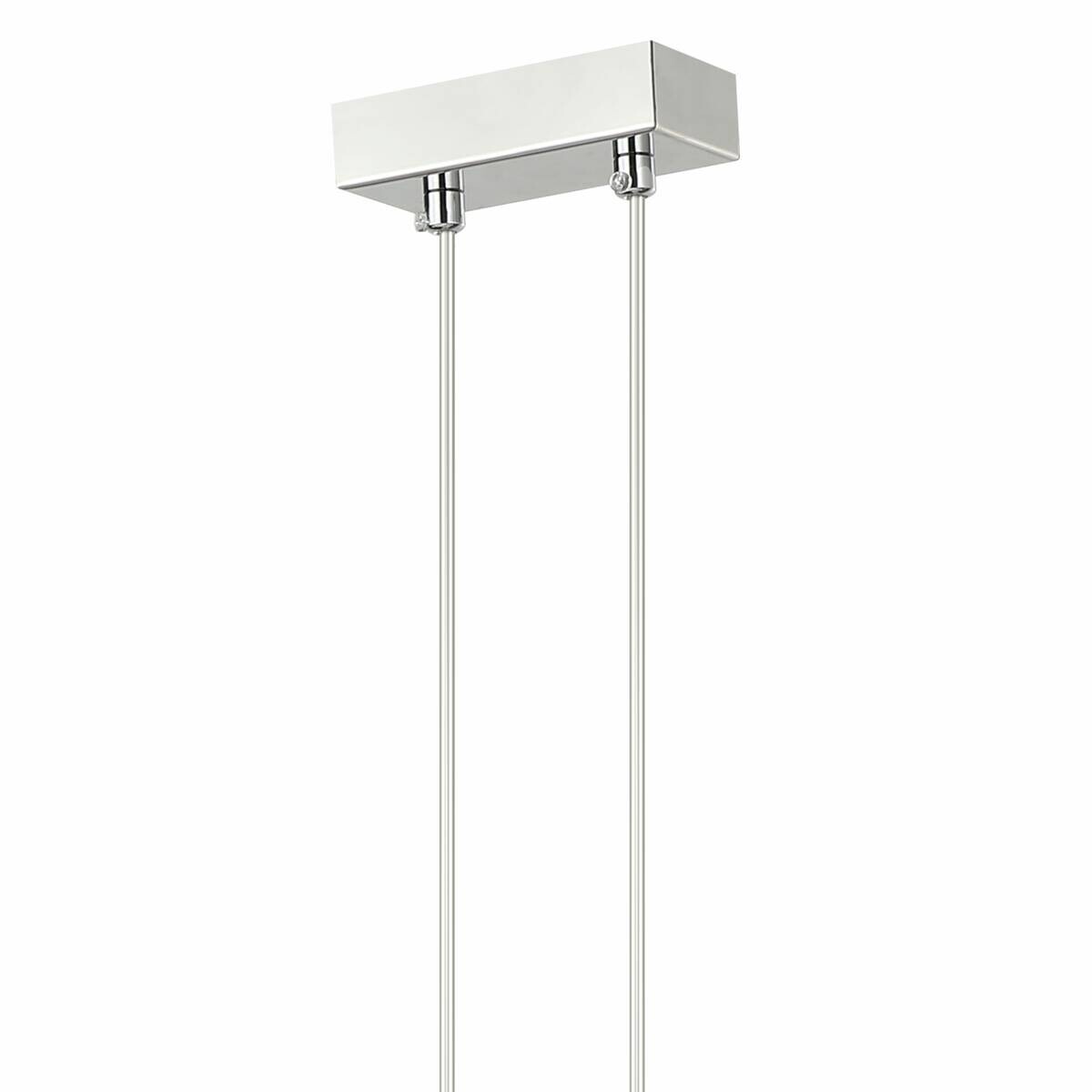 Lamkur Hängeleuchte Maddie Chrom Glas Stahl B/H/L: ca. 111x40x96 cm E14 6 Brennstellen