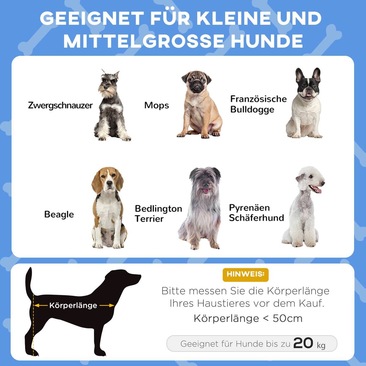 PawHut Erhöhtes Hundebett