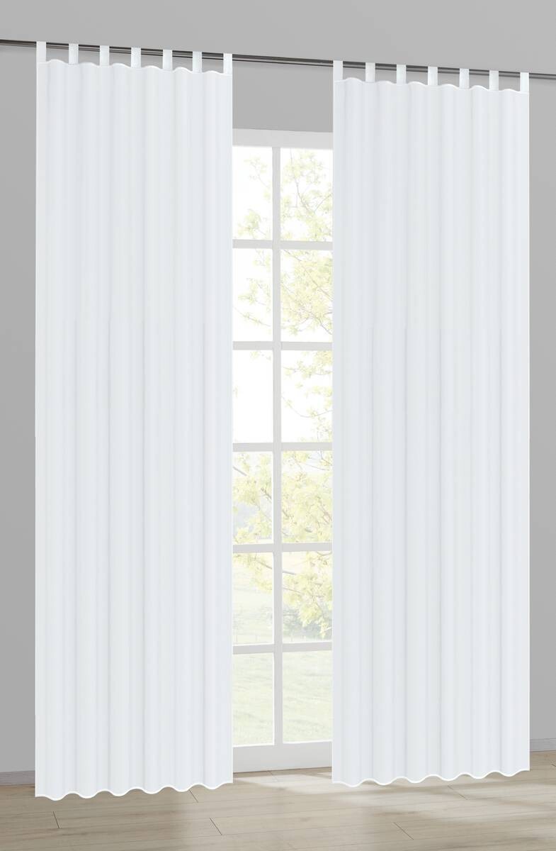 POCOline Kombivorhang Nouveau weiß B/L: ca. 140x175 cm