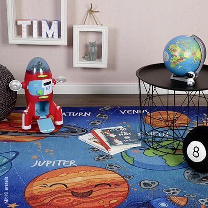 Obsession Kinderteppich My Fun Kids Multi B/L: ca. 80x120 cm
